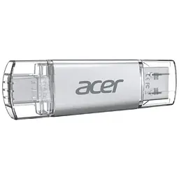 USB флеш накопичувач Acer 32GB UP300 Silver USB 3.2/Type-C (BL.9BWWA.588) - мініатюра 2