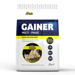 Гейнер Gainer Multi-Phase, 1.5 кг Банановий пудинг FitWin fit0016811 - мініатюра 1