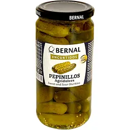 Корнішони Bernal Pepinillos Agridulces кисло-солодкі 685 г - мініатюра 2