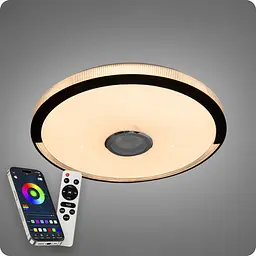 Люстра світлодіодна 517 Dlight RGB з пультом і колонкою 80Вт Білий (02162) - мініатюра 7
