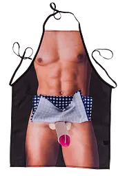 Кухонний фартух з плюшевим пенісом Kitchen Apron Men Body - мініатюра 2