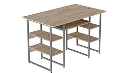 Комп'ютерний стіл Ferrum-decor Тім 75x120x60 сірий ДСП Дуб Сан-Марино 32мм (FRD-102466)