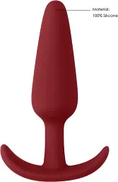 Анальна пробка ShotsToys Slim Butt Plug 8.3 см (червоний) - мініатюра 7