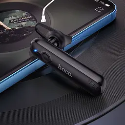 Bluetooth-гарнітура бездротова Hoco E63 чорна - мініатюра 2