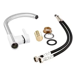 Змішувач для кухні Qtap Grand WCR 007F, Білий - мініатюра 7