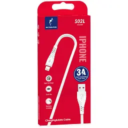 Кабель SkyDolphin S02L USB - Lightning (M/M), 1 м, Білий (SDUSB-000586)