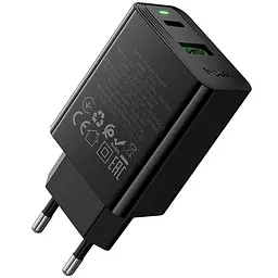 Мережевний зарядний пристрій Hoco CS94A Leader PD20W+QC3.0 1USB-A/1C Black - мініатюра 4