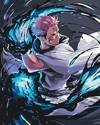 Картина за номерами Магічна битва Сукуна Jujutsu Kaisen Sukuna 40х50 см PN JK S 01