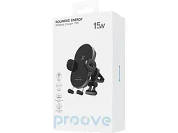 Автомобільний тримач для смартфона Proove Rounded Energy 15W Black - мініатюра 8