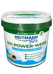 Кисневий порошок для для виведення плям для білої білизни Heitmann Oxi Power Weiss 500 г