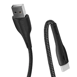 Дата кабель USB 2.0 AM to USB-C 1.0m led black ColorWay (CW-CBUC034-BK) - мініатюра 4