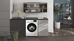 TCL Пральна машина фронтальна, 6кг, 1000, B, 45см, дисплей, пара, інвертор, білий - мініатюра 4