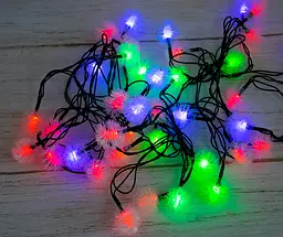 Світлодіодна новорічна гірлянда 5.7 м Xmas 40P T1 Сніжинки led гірлянда на ялинку - мініатюра 3