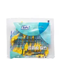 Міжзубна щітка TePe Original, Yellow, 25 шт, 0.7 мм