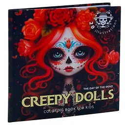 Розмальовка інтегральна, Creepy Dolls, 16 х 16 см, 24 аркуша Art studio of Happiness (Арт.: 9133)