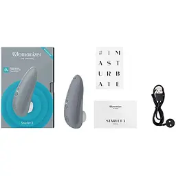Вакуумний кліторальний стимулятор Womanizer Starlet 3 Grey - мініатюра 4