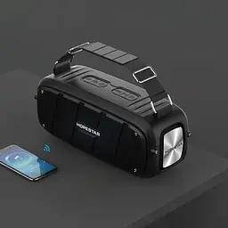 Портативна колонка Hopestar A20 55Вт із мікрофоном USB AUX FM Bluetooth чорна (A20) - мініатюра 3