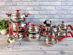 Набір посуду O.M.S. Collection 1028-R Red 22 предмети