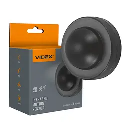 Датчик руху та освітленості Videx VL-SPC46B 220V 2000W інфрачервоний чорний (VL-SPC46B)