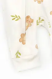 Хлопковый человечек на молнии для новорождённых с манжетами Bears - миниатюра 6