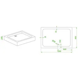 Душова кабіна без піддону Mixxus Hard SC01-120x80x185-Tr прозоре скло 5мм New chrome MI8369, Хром, прозорий, хром - мініатюра 7