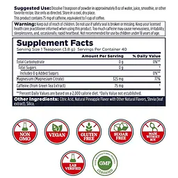 Порошок магнію KAL Energy Magnesium Powder Pineapple 153 г - мініатюра 2