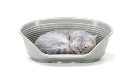 Пластиковий лежак для собак і котів Ferplast Siesta Deluxe 2 сірий 49×36×17,5 см 70202947 - мініатюра 2