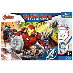 Пазли Trefl Разом сильніші Marvel: Месники Supermaxi 24 елементів - мініатюра 4