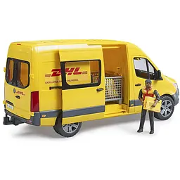Ігровий набір Bruder Автомобіль MB Sprinter кур'єр DHL з фігуркою 1:16 (02671) - мініатюра 4