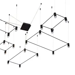 Люстра Brille лофт підвісна LED 120W WW BK (BL-838S/6) - мініатюра 5