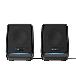 Стерео колонки HAVIT SK767 USB 10W RGB Black HAVIT (29405-000) - мініатюра 3