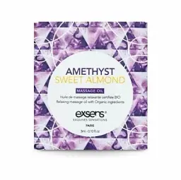 Пробник массажного масла EXSENS Amethyst Sweet Almond, 3 мл (миндаль)