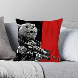Подушка 3D Котячий бунт 2578_E 12035 50х50 см - мініатюра 2