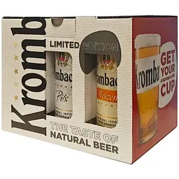 Подарунковий набір пива Krombacher Limited Edition 0.5 л х 5 шт. + келих - мініатюра 2