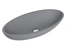 Умивальник Miraggio Nice mirastone gray 0000430, Сірий - мініатюра 2