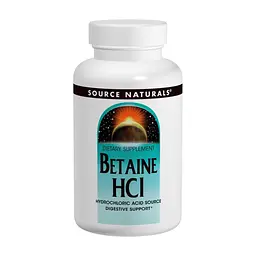 Витамин Source Naturals Бетаин HCI 650мг, 90 таблеток (SN1361)