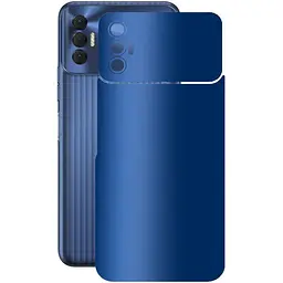 Защитная пленка StatusSKIN для Tecno Spark 8p KG7n Корпус Винил Синий матовый