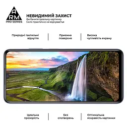 Захисне скло на ZTE Nubia V70 Max 4G з олеофобним покриттям, Pro, повне проклеювання, антистатичний і пиловідштовхуючий шар, 9H, самоклеючеся, 2.5D, на весь екран, антистатичний клей, ArmorStandart (ARM86127) - мініатюра 4