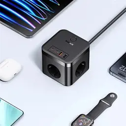 Мережевий фільтр живлення Baseus PowerCombo Cube Power Strip (E00066400117-00) - мініатюра 11