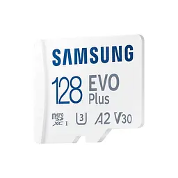 Карта пам'яті Samsung 128 GB microSDXC Class 10 UHS-I U3 V30 A2 EVO Plus+SD Adapte (MC128SA/EU) - мініатюра 3