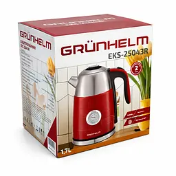 Електрочайник Grunhelm EKS 25043R 1.7 л червоний (151570) - мініатюра 4