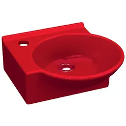 Раковина Idevit Myra Mini 33x36 0201-0367-08 лівий, Червоний