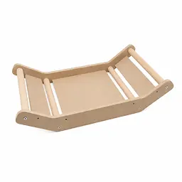 Полиця настінна лежанка для кота з сірим матрациком - мініатюра 4