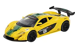 Іграшкова машинка гоночна McLaren P1 1:43 TechnoDrive 250946MLP1YW жовтий - мініатюра 3