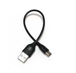 Кабель USB 2.0 AM-Type-CM, 0,2м, 3А, черный (для Power Bank)