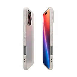 Чехол Spigen Liquid Air для iPhone 16 Pro Natural Titanium (ACS08120) + защитное стекло - мініатюра 6