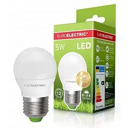 Лампочка EUROELECTRIC LED G45 5W E27 4000K 220V (LED-G45-05274(EE)) - мініатюра 2