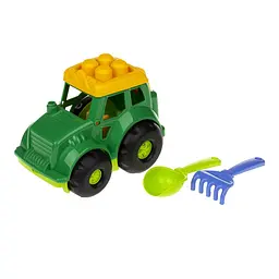 Пісочний набір Трактор "Коник" №1 Colorplast 0206 Зелений