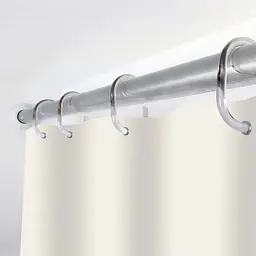 Тканинна штора для ванної кімнати WOKO Bianco з кільцями. Розмір 240*200 - мініатюра 2