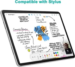 Avakot Пакет із 2 захисних скла для iPad Pro 12.9 | Загартована скляна плівка, сумісна з iPad Pro 12,9 дюйми 5ª/4ª/3ª | - мініатюра 3